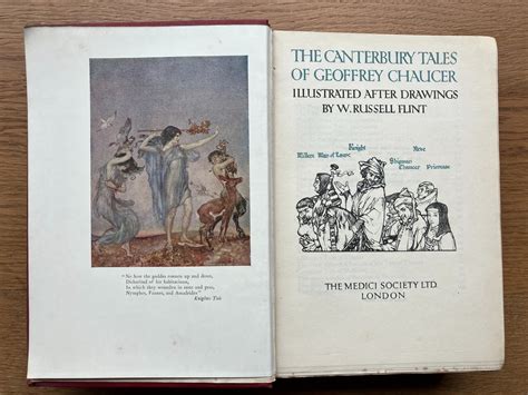 Geoffrey Chaucer The Canterbury Tales Complete With 24 Colour Plates