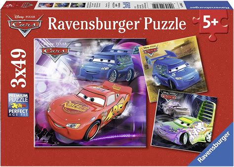Ravensburger 09305 Disney Cars Puzzles 3 Unidades De 49 Piezas