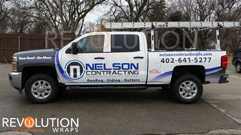 Roofing Company Truck Wraps Creating A Perfect Design Balance For