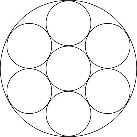 7 Smaller Circles In A Larger Circle Clipart Etc