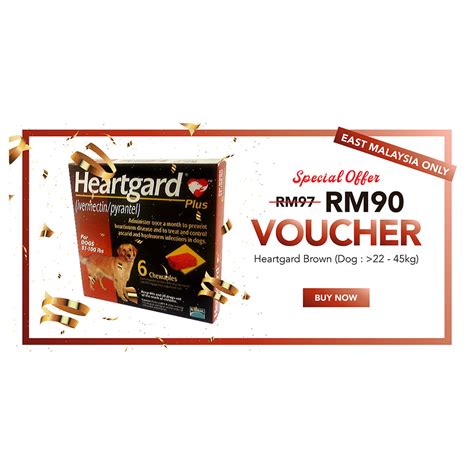 Allivet made it easy to order, quick to received and affordable i ordered the heartgard plus for my dog. VOUCHER Heartgard Brown (Dog : >22 - 45kg) East Malaysia ...