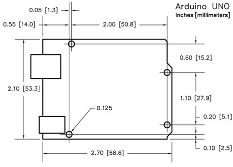 Arduino Uno Hole Pattern