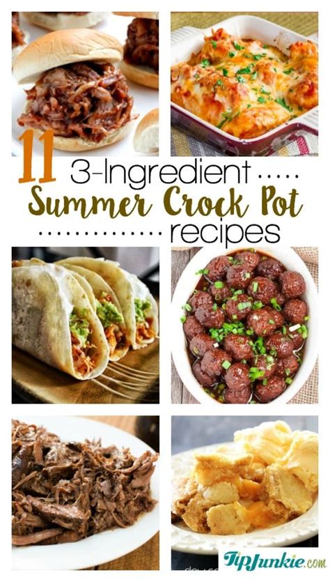 Collection by lucy | bakingqueen74. 11 3-Ingredient Summer Crockpot Recipes | Healthy crockpot ...