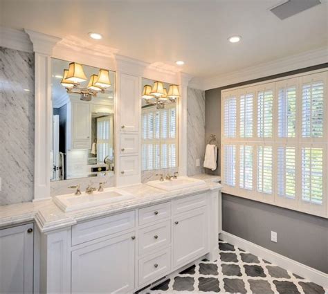 Hopefully the following bathroom chair rail ideas will inspire you to perk up your powder room and picture frame molding source: crown molding around mirrors/trim -- master bath (like ...