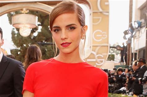 Emma Watson Dazzles In Red Backless Dress And Pants At The Golden