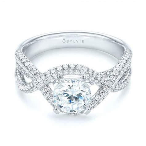 Intertwined Diamond Engagement Ring 103080 Seattle Bellevue Joseph