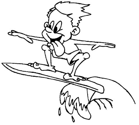 Surfing Colouring Pages Colour Coloring Coloringpage Ca Holidays Check