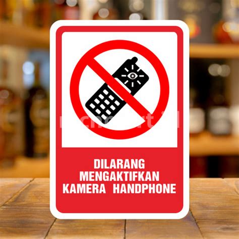 Jual Safety Sign Rambu K3 Larangan Dilarang Mengaktifkan Handphone