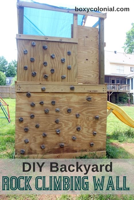 The height can't be higher than your wall, of course, but also make sure you can get it to wherever you plan to mount it. DIY Swing Set Part 2: How we made the rock climbing wall ...