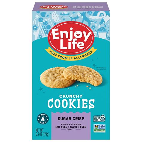 enjoy life crunchy sugar crisp cookies 6 3 oz
