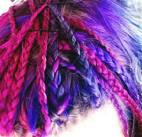 My Latest Rainbow Colours Rainbow Hair Synthetic Dreads Hair Styles