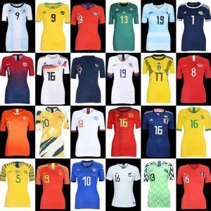 Tous les maillots de football coupe du monde féminine