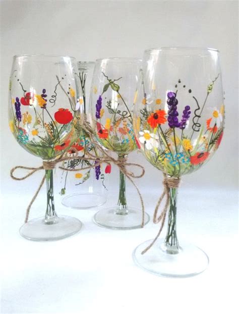 Diy Wine Glasses Decorated Wine Glasses Hand Painted Wine Glasses Painting On Wine Glasses