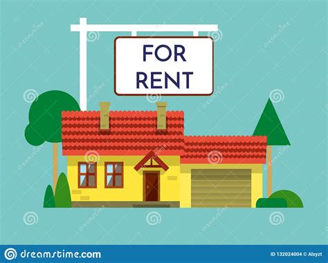 Home For Rent Icon Real Estate Concept Template For Sales Rental