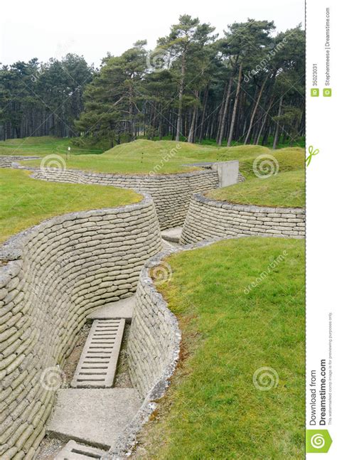 Vimy ridge day is a day to commemorate the deaths and casualties of members of the canadian corps during the first world war battle of. Vimy Ridge Trench stock image. Image of vimy, ridge ...
