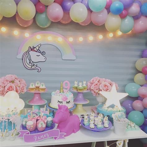 Rainbow Unicorn Party Unicorn Theme Party Unicorn Birthday Parties