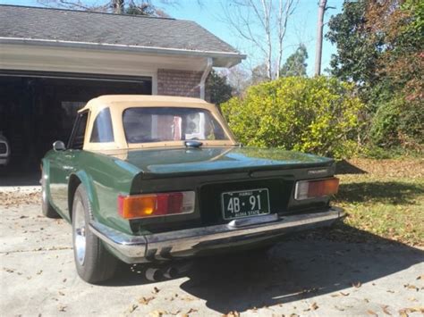 1971 Triumph Tr6 Roadster British Racing Green For Sale