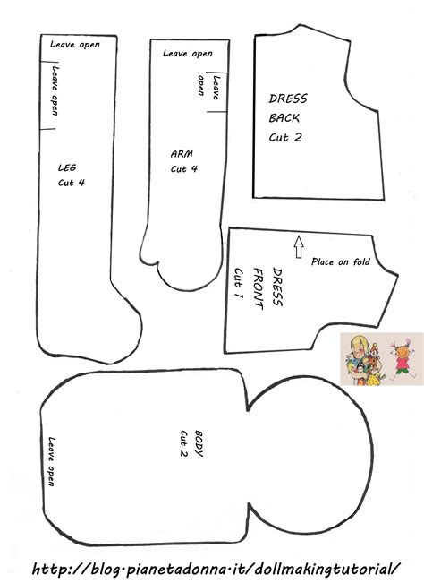 Beginner Easy Printable Rag Doll Patterns