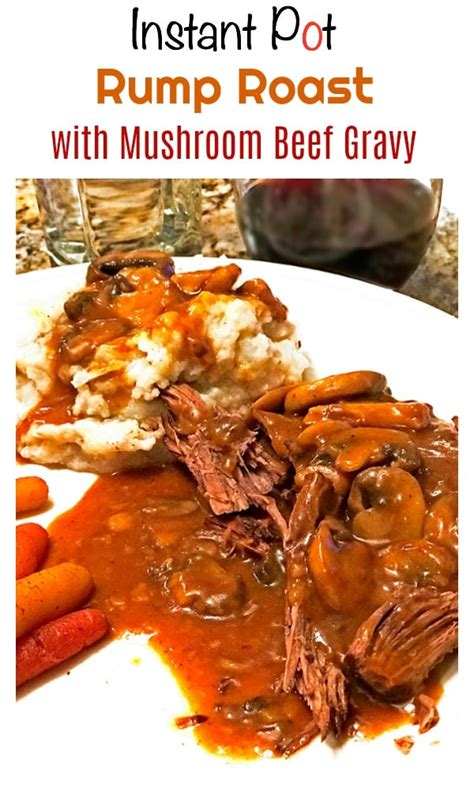 Serve the pot roast and vegetables with the gravy. Rump Roast Pressure Cooker Recipe for The Instant Pot