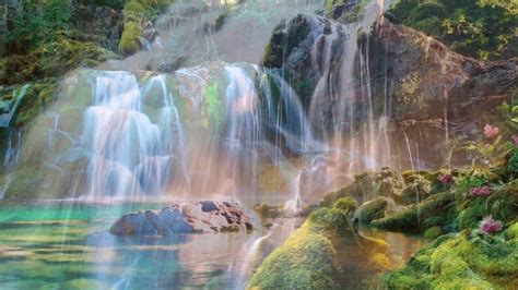 David Suns Nature Sounds Relaxing And Peaceful Waterfall Youtube