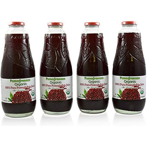 100 Organic Pomegranate Juice 4 Pack 338 Fl Oz Usda Certified