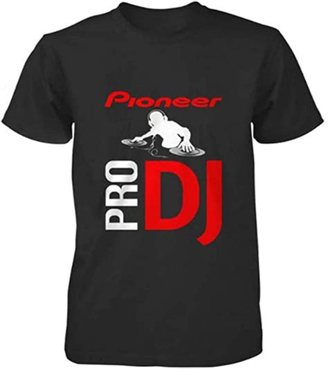 Fashion Pioneer Pro Dj Music System Logo Black Men S T Shirt Size S Xl Amazon Co Uk Clothing