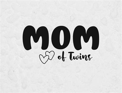 Twin Mom Svg Mom Of Twins Svg Svg File For Cricut Etsy