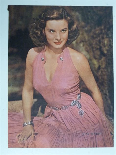 Jean Peters Vintage Cutting Full Technicolour Photo 1952 8x10 Ebay