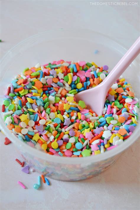 A Guide To Sprinkles Make Your Own Sprinkle Blend The Domestic Rebel