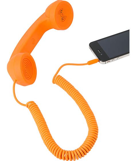 Native Union Pop Retro Phone Handset In Orange At Zumiez Pdp