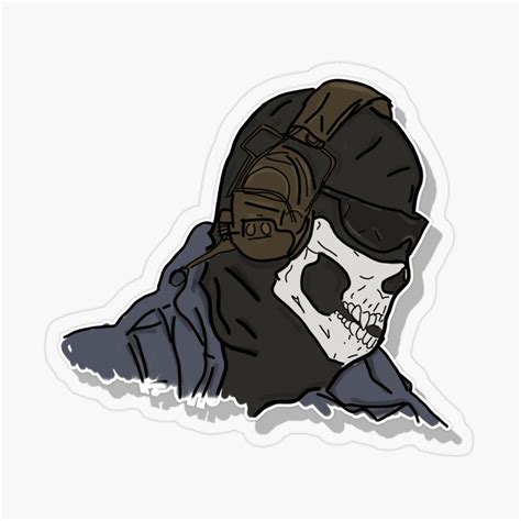 Simon Ghost Riley Sticker For Sale By Omaromalakian Call Of Duty