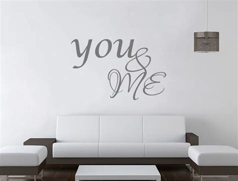 You And Me Loving Wall Sticker Wall Decor Quotes Wall Decor Decals Wall Stickers Bedroom