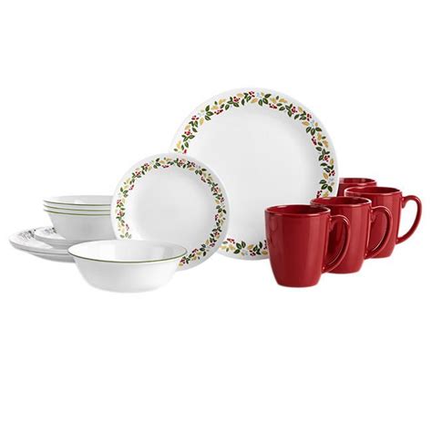 Corelle Classic Holiday Berries 16pc Dinnerware Set Walmart Canada