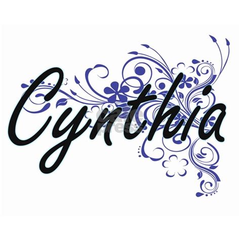 Cynthia Artistic Name Design With F Drinking Glass By Tshirts Plus