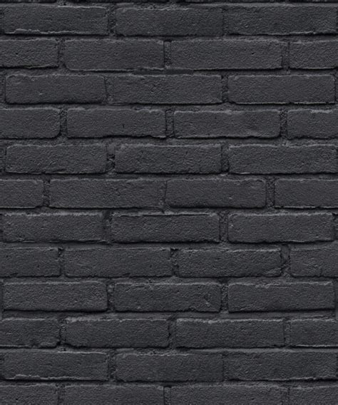Black Bricks Wallpaper Whimsical Walls