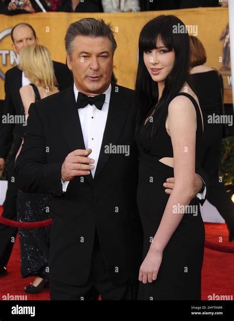 Alec Baldwin And Daughter Ireland Attending The 15th Annual Screen Actors Guild Awards Held At