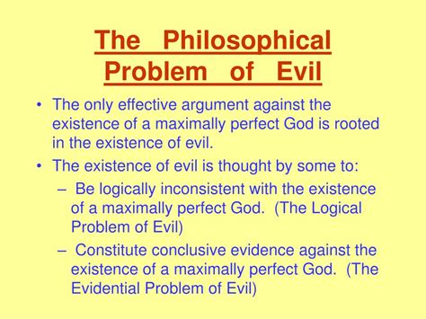 Ppt The Philosophical Problem Of Evil Powerpoint Presentation Free