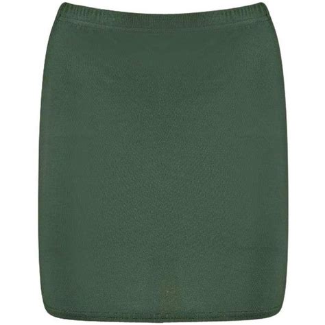 Boohoo Maisy Basic Jersey Mini Skirt Liked On Polyvore Featuring