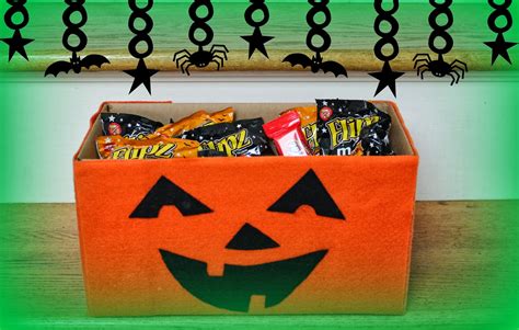 Diy Halloween Pumpkin Candy Treat Box