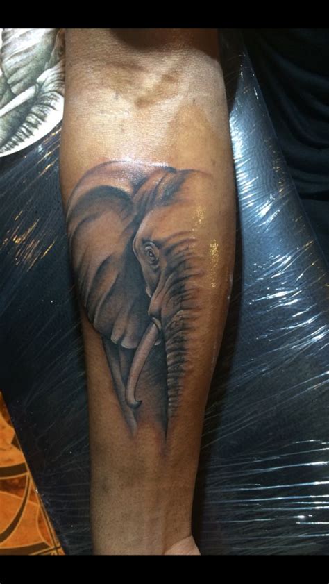 Elephant Tattoo Dark Skin Color Tattoo Elephant Tattoo Tattoos