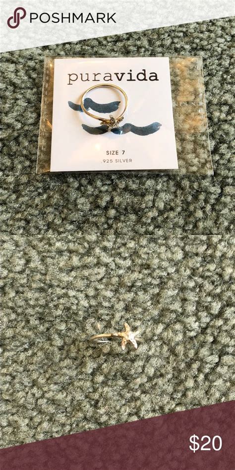 Pura Vida Ring Womens Jewelry Rings Pura Vida Starfish Ring