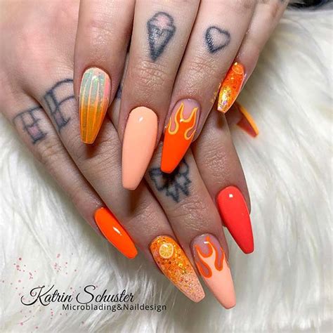 Neon Orange Nails And Ideas For Summer Stayglam