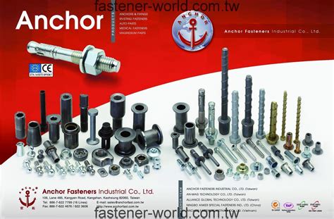 Anchor Fasteners Industrial Co Ltd Eta Series Anchor Bolts Anchor Nuts Automotive Parts