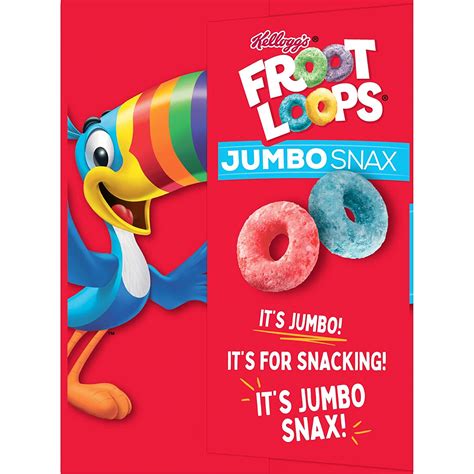 Buy Kelloggs Froot Loops Jumbo Snax Cereal Snacks Kids Snacks Fruit