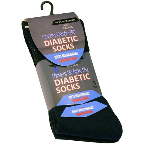 Mens Socks Extra Wide Fit Diabetic Loose Top Cotton Rich Sock 3 6 And 12
