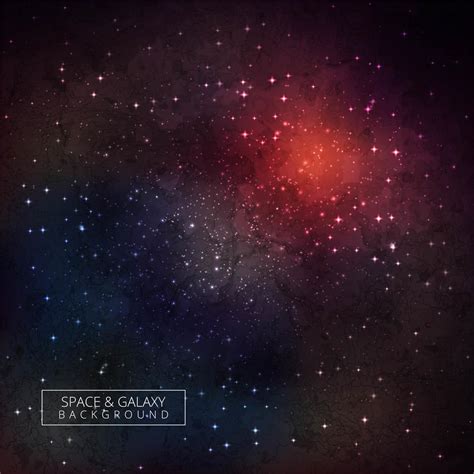 Colorful Space Galaxy Background With Shining Stars 244314 Vector Art