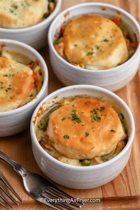 Air Fryer Chicken Pot Pie With Biscuits Everything Air Fryer And More