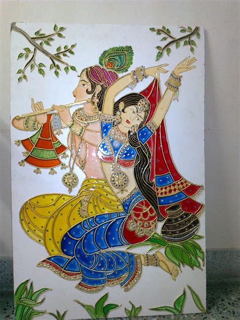 Orchids Arts And Craft Gallery In Palakkad Meenakari Painting
