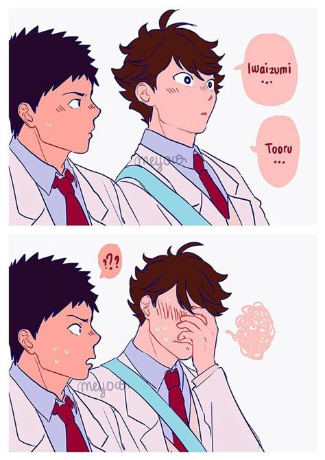 Iwaoi Cute Fanart Iwaoi Cute Haikyuu Fanart Haikyuu Anime Iwaoi