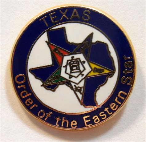 Texas Eastern Star Lapel Pin Eastern Star Jewelry Pins Texas Etsy